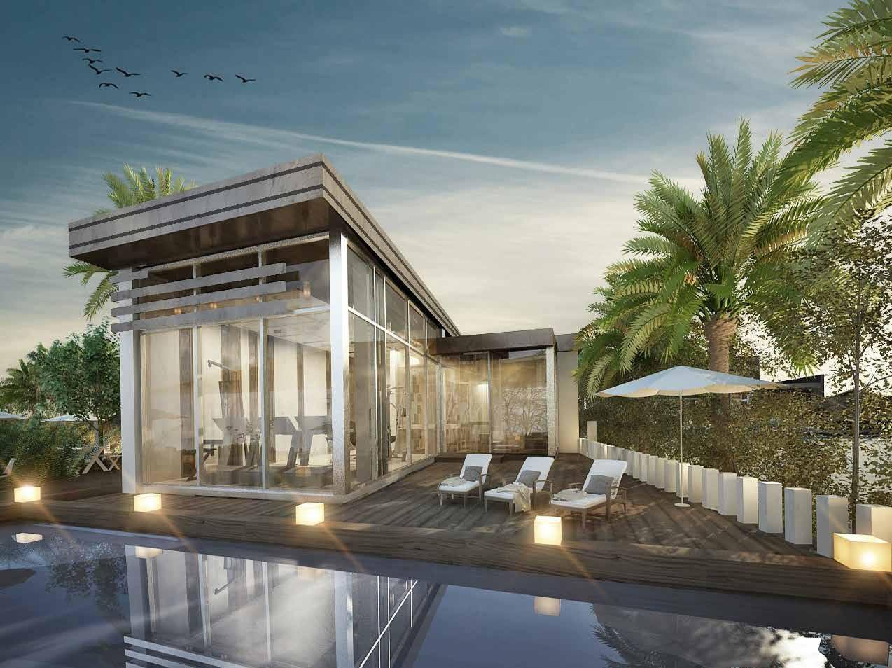 Contemporary beachfront villas at Nudra Villas Saadiyat Island featuring infinity pools and modern architectural elegance